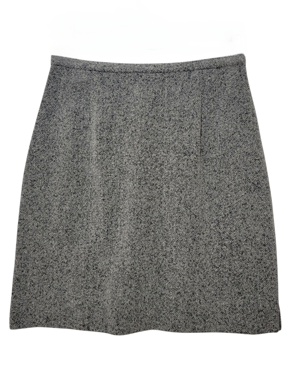 J. Jill | Wool Blend Textured Tweed Pencil Skirt Gray Black Office Business NWT